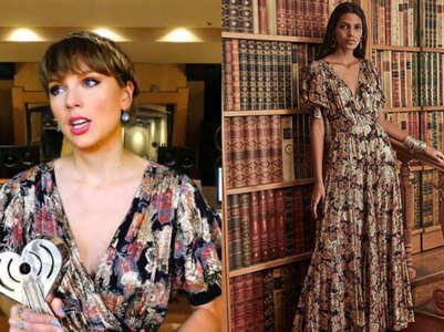 Taylor Swift wears Hemant & Nandita