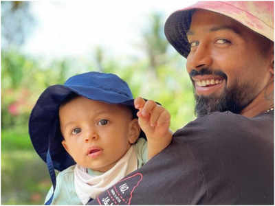 Hardik Pandya shares an adorable picture with son Agastya | Hindi Movie  News - Times of India