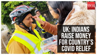 Covid-relief: UK-based Indians ride 116km to raise money for India