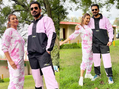 Khatron Ke Khiladi 11: Divyanka Tripathi and Abhinav Shukla twin in candy pink outfits in Cape Town
