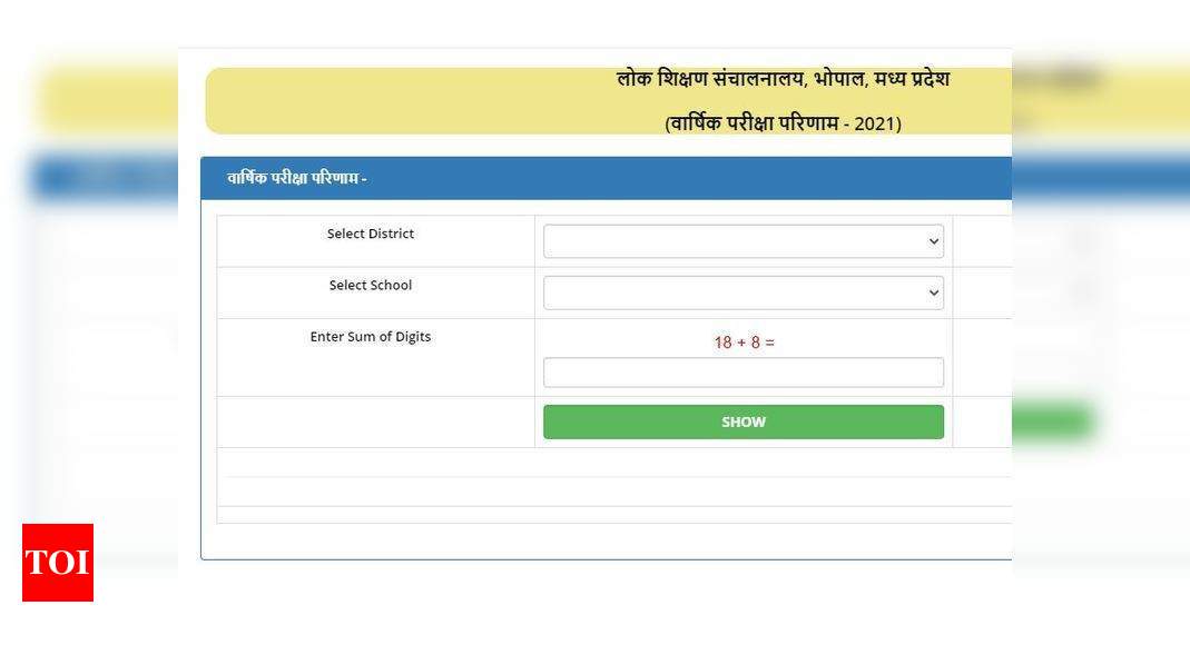 Mp Board Result 21 For Classes 9th And 11th Declared Here S Direct Link Times Of India