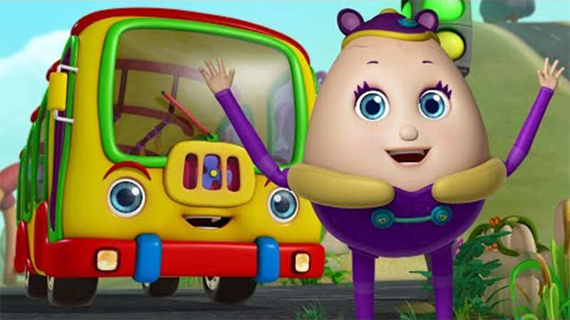 Nursery Rhymes in English: Children Video Song in English 'Wheels On ...