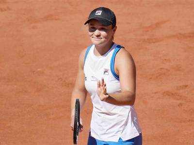 Top seed Barty admits 'not 100%' after French Open scare