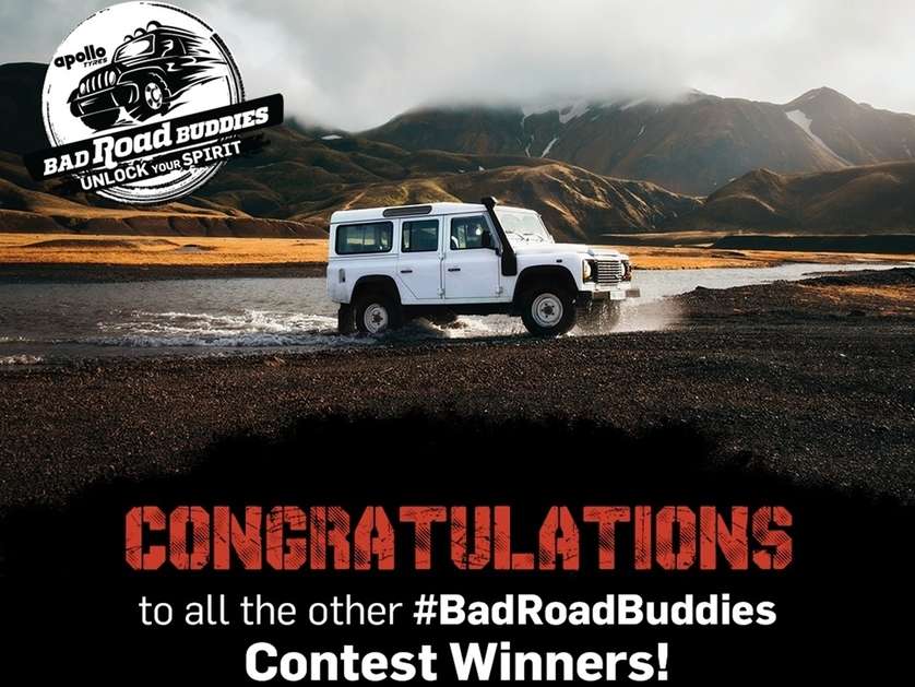 Bad roads have finally led to beautiful destinations. Here's a list of winners of the Apollo Bad Road Buddies 2.0 contest