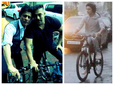 World Bicycle Day: When Aryan Khan joined Shah Rukh Khan and Salman Khan on their bike ride through the streets of Mumbai