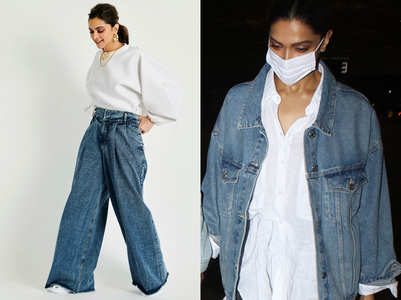 Oversized denims are a hit this season
