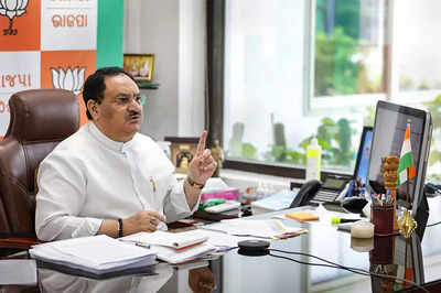 Nadda chairs key meeting of BJP general secretaries to take stock of Covid relief work by party workers