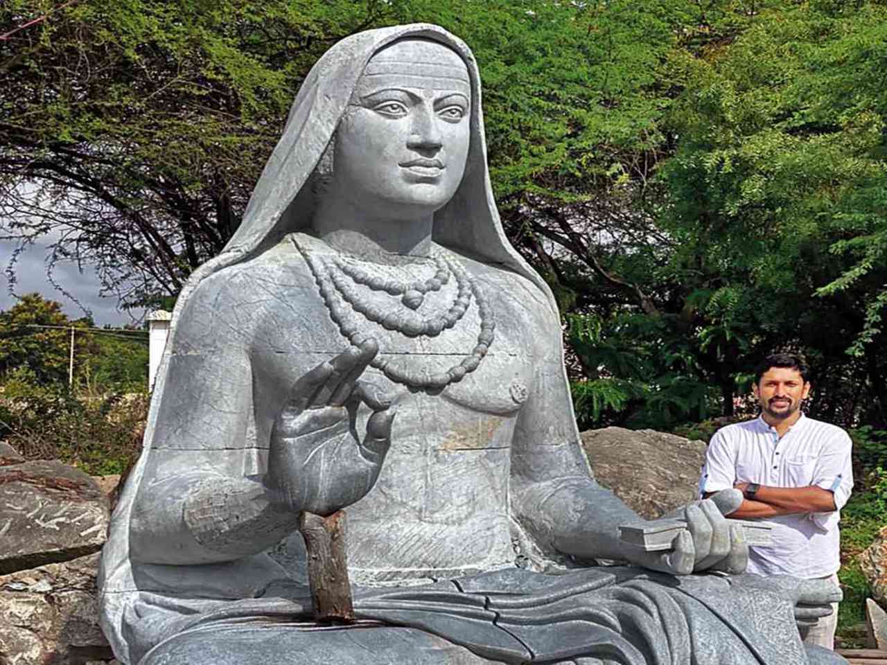 Mysuru's Arun Yogiraj is working on an Adi Shankaracharya statue ...