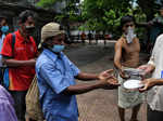 Free food distributed to the poor amid pandemic