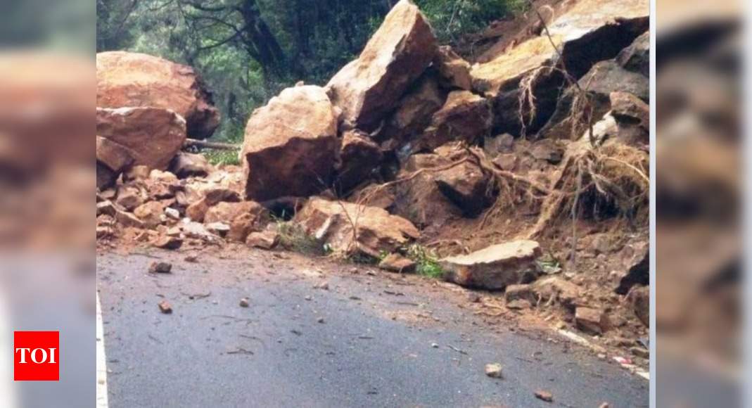 Landslide Blocks Gangotri Highway In Uttarakhand Dehradun News Times Of India