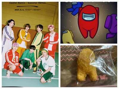 BTS meal chicken nugget resembling 'Among Us' character auctioned for a whopping USD 99,997!