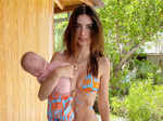 Adorable pictures of Emily Ratajkowski twinning with son Sylvester on her birthday eve go viral!