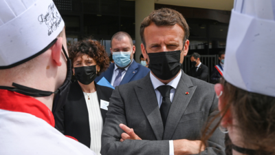 Macron slapped in face on high school visit