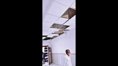 Nagpur University building’s false ceiling collapses just 1.5 years after inauguration