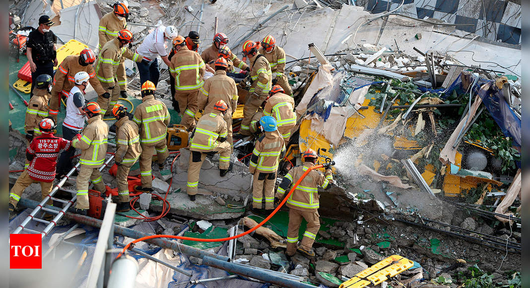 Building collapse in South Korea kills 4, injures 8 - Times of India