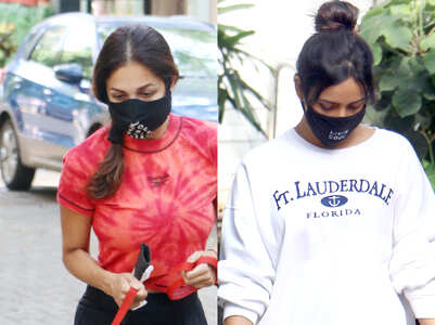 What celebs are wearing while walking dogs