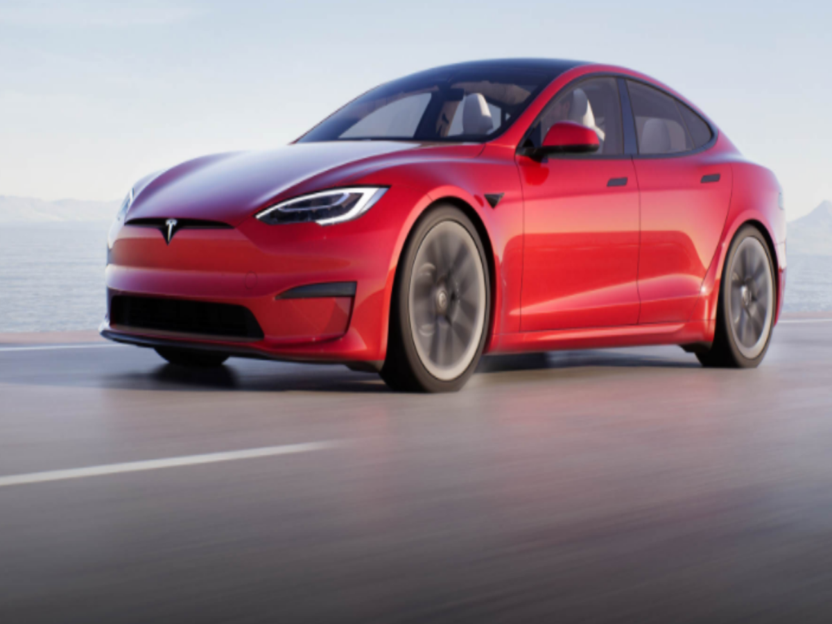 This car crushes' Musk says, as Tesla launches faster Model S 'Plaid' -  Times of India