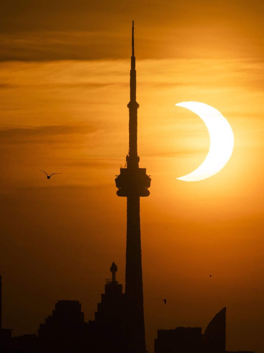 Stunning glimpses of 2021’s first solar eclipse from around the globe