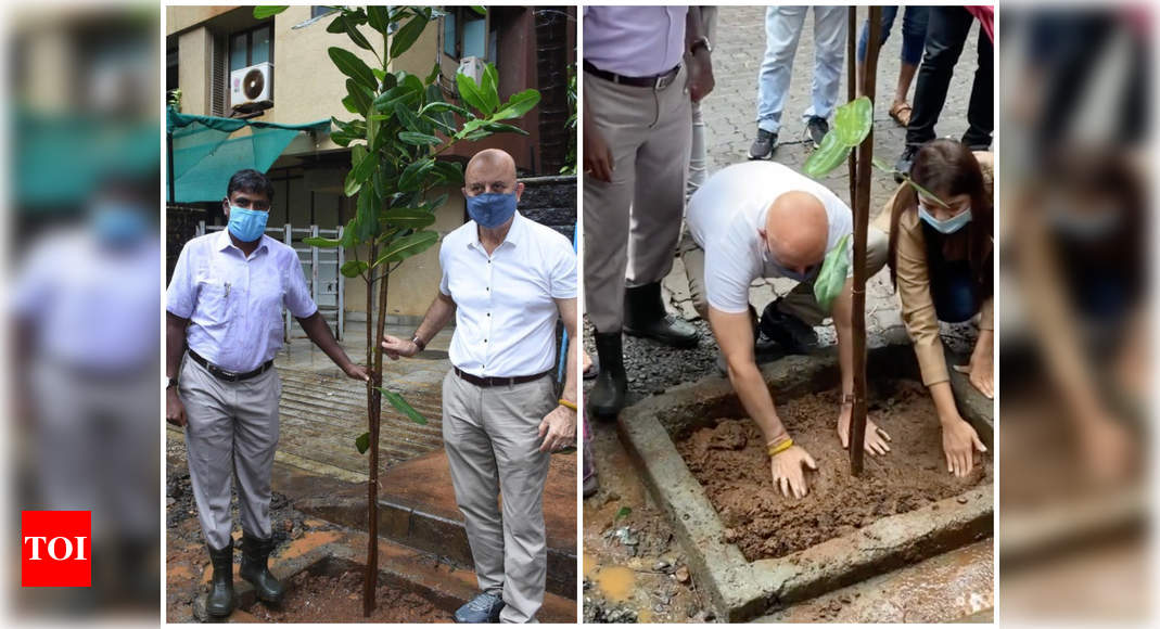 Anupam engages in a tree plantation campaign