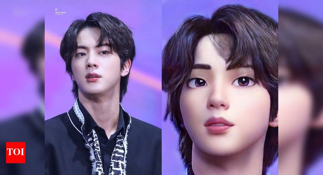 Bts Jin Gets A Disney Version Pictures Go Viral On Internet K Pop Movie News Times Of India