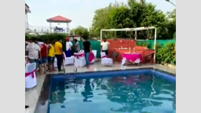 Pool party at Noida farmhouse: 61 arrested for violating Covid norms