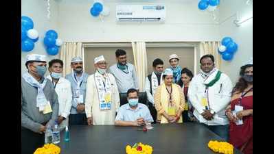 Arvind Kejriwal inaugurates Gujarat AAP office