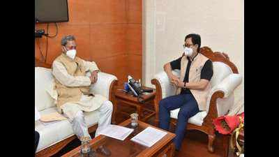 CM meets Kiren Rijiju in Delhi: High-altitude training centre announced at Pauri, yoga centre at Gairsain