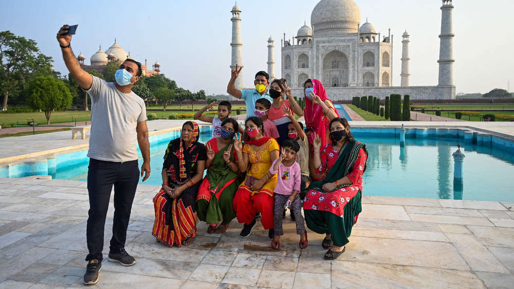 Taj Mahal reopens after 3 months: Day 1 photos