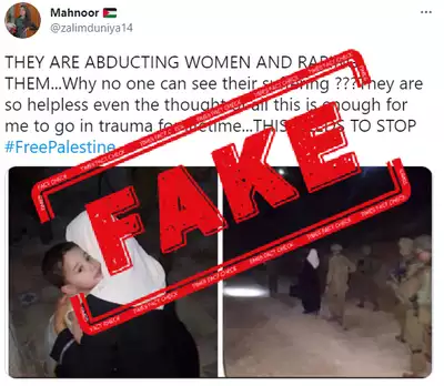 FAKE ALERT: Photo of woman blogger shared with false claim of Israel Army raping Palestinians