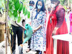 Hema Malini and Esha Deol participate in BMC's adopt a tree campaign