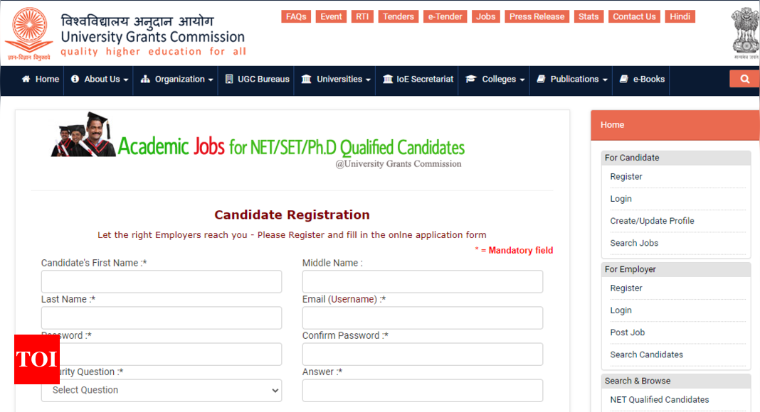 UGC academic job portal launched for NET, SET, PhD qualified candidates