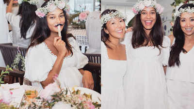 Lisa Haydon's baby shower theme is so heavenly, it's worth stealing! Check out pics