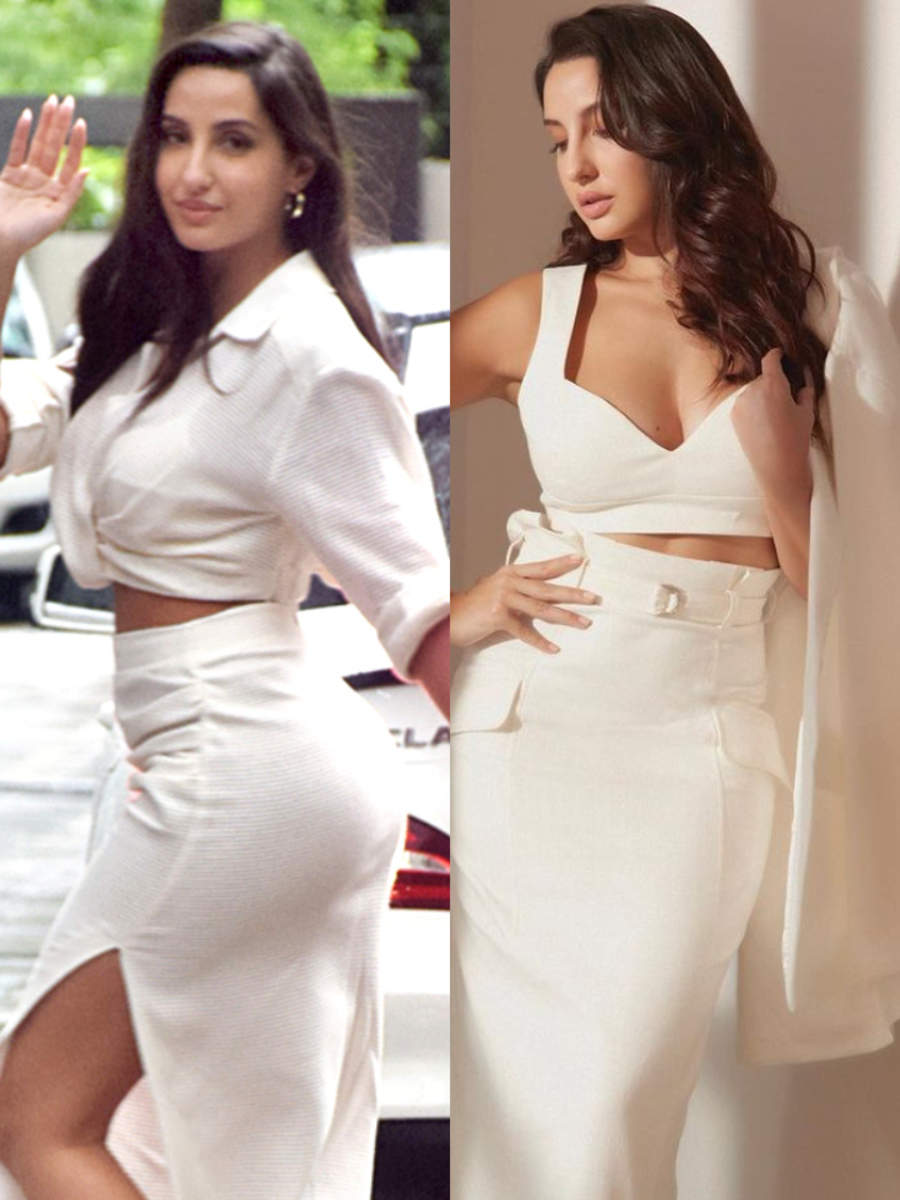 Nora Fatehi shows us how to rock the white-on-white look - Masala