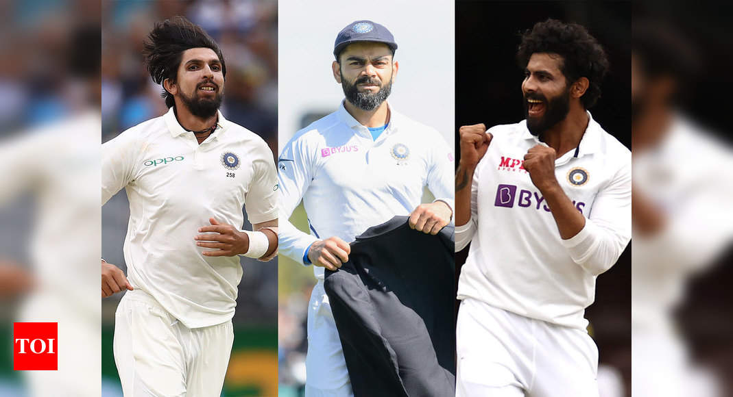 India vs New Zealand WTC Final: Ravindra Jadeja, Ishant Sharma in as India go with five bowlers in playing XI | Cricket News – Times of India