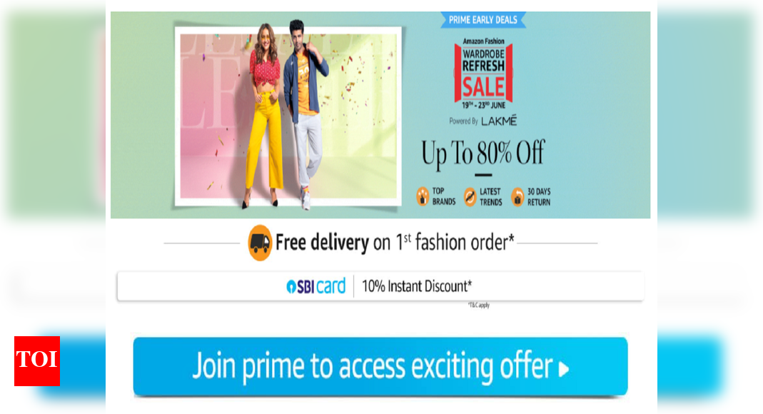 Amazon Wardrobe Refresh Sale For Prime Members Up to 80 off on