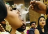 Viral video: Bride puffs away rings of smoke in style