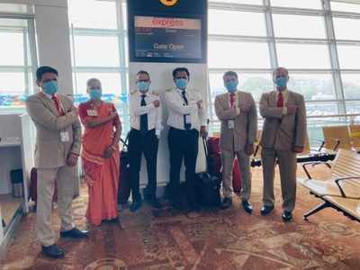Air India Express operates India's first international flight with full vaccinated crew