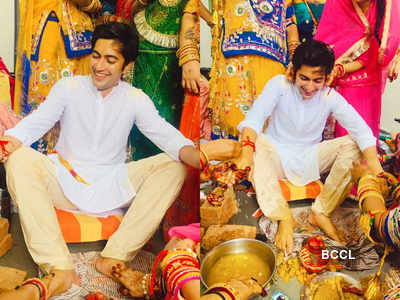 Inside pictures from Pandya Store actor Akshay Kharodia’s Haldi ceremony