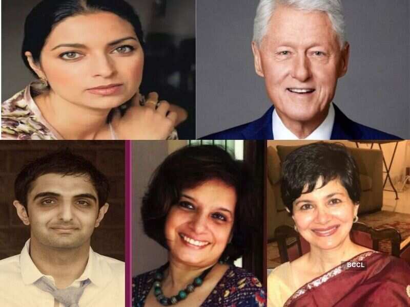 Photo: Jhumpa Lahiri/ Facebook; Bill Clinton/ Twitter; Sunjeev Sahota/ Penguin India; Kavita Kane; Jahnavi Barua/ Instagram