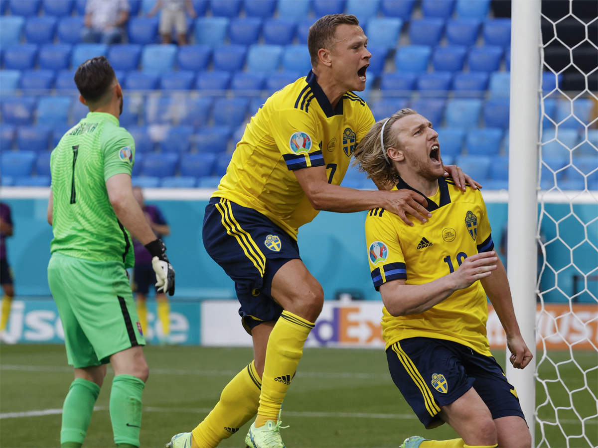 Euro Forsberg Fires Sweden To 1 0 Victory Over Slovakia Football News Times Of India