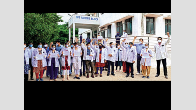 IMA Telangana protests against assault on doctors