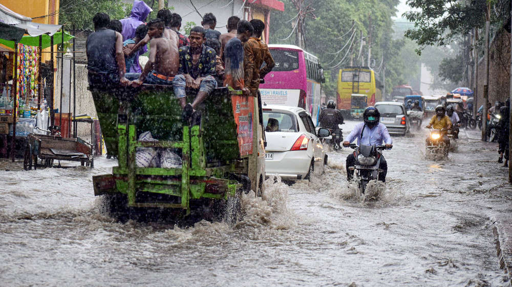 Landslides, flooded streets: Monsoon photos from across cities | The ...