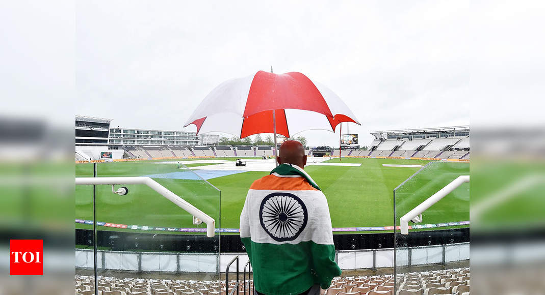 WTC Final, India vs New Zealand: More heavy rain in Southampton; Day 4 fate hangs in the balance | Cricket News – Times of India