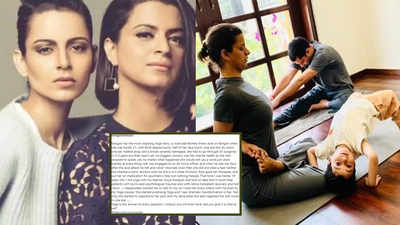 'Yoga is the answer to every question', says Kangana Ranaut as she shares inspiring story of sister and acid attack survivor Rangoli Chandel