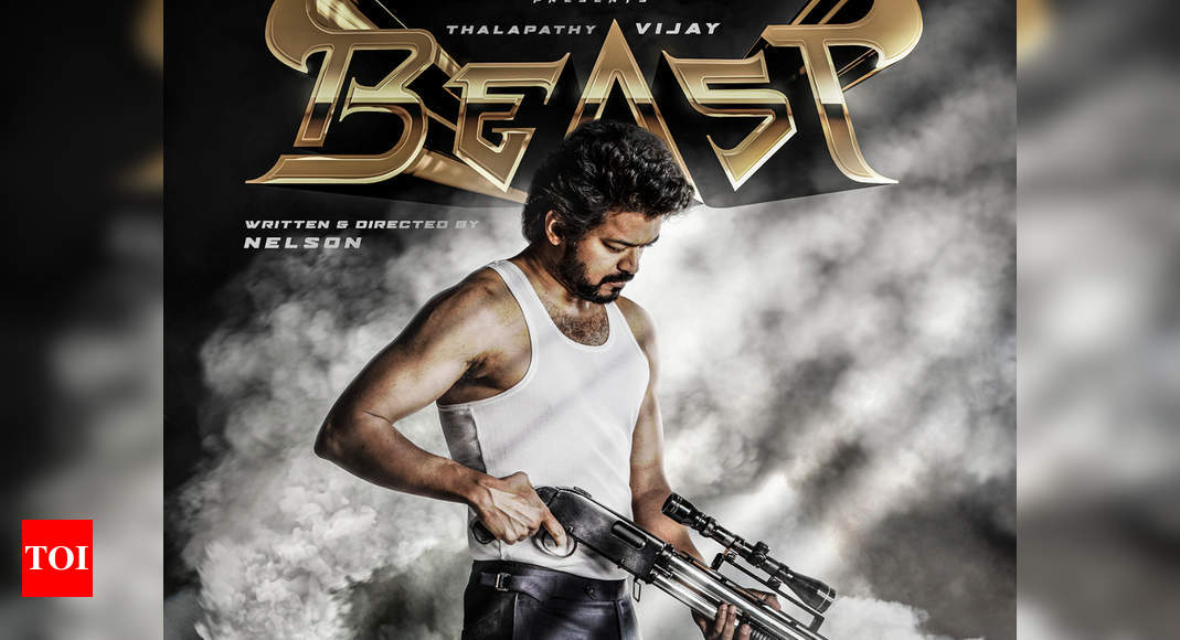 Thalapathy 65 First Look Vijay S Beast Poster Vijay S Film With Nelson Dhilipkumar Titled Beast