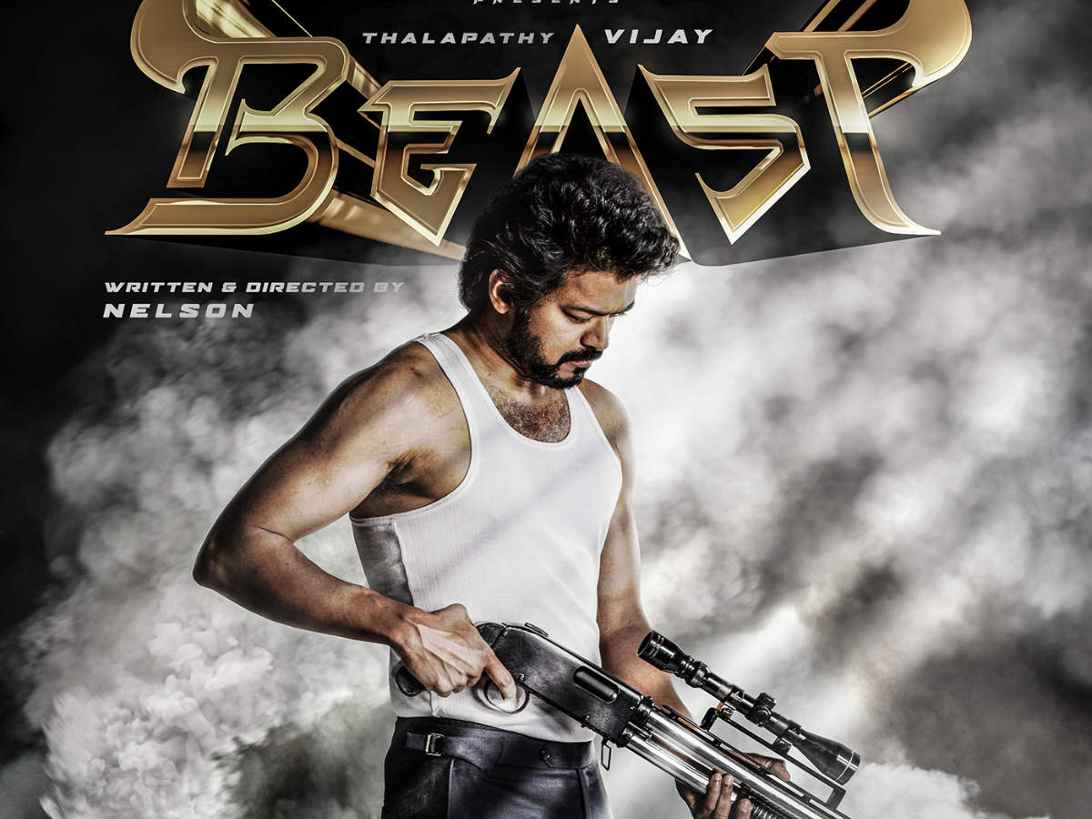 Thalapathy 65 First Look Vijay S Beast Poster Vijay S Film With Nelson Dhilipkumar Titled Beast