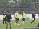 Disha Patani joins beau Tiger Shroff as he practices football with Ranbir, Arjun Kapoor & others