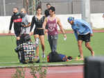 Disha Patani joins beau Tiger Shroff as he practices football with Ranbir, Arjun Kapoor & others