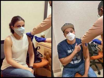 Soha Ali Khan and Kunal Kemmu share posts from Covid centres as they get vaccinated