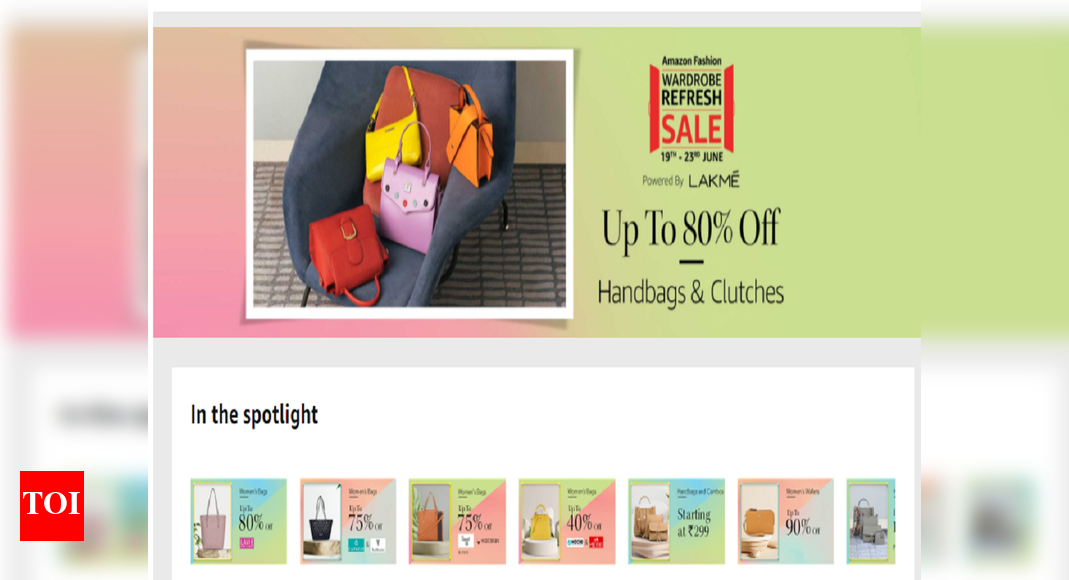 Amazon Wardrobe Refresh Sale Up To 80 Off On Women’s Handbags